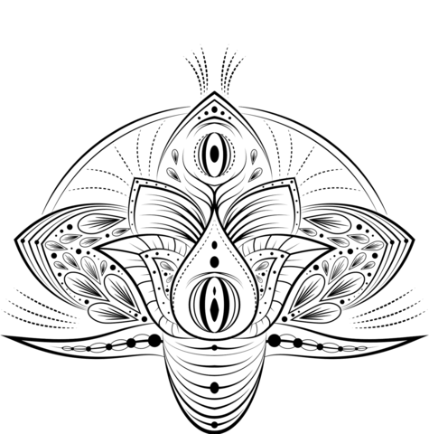 Elephant Mandala Coloring Page